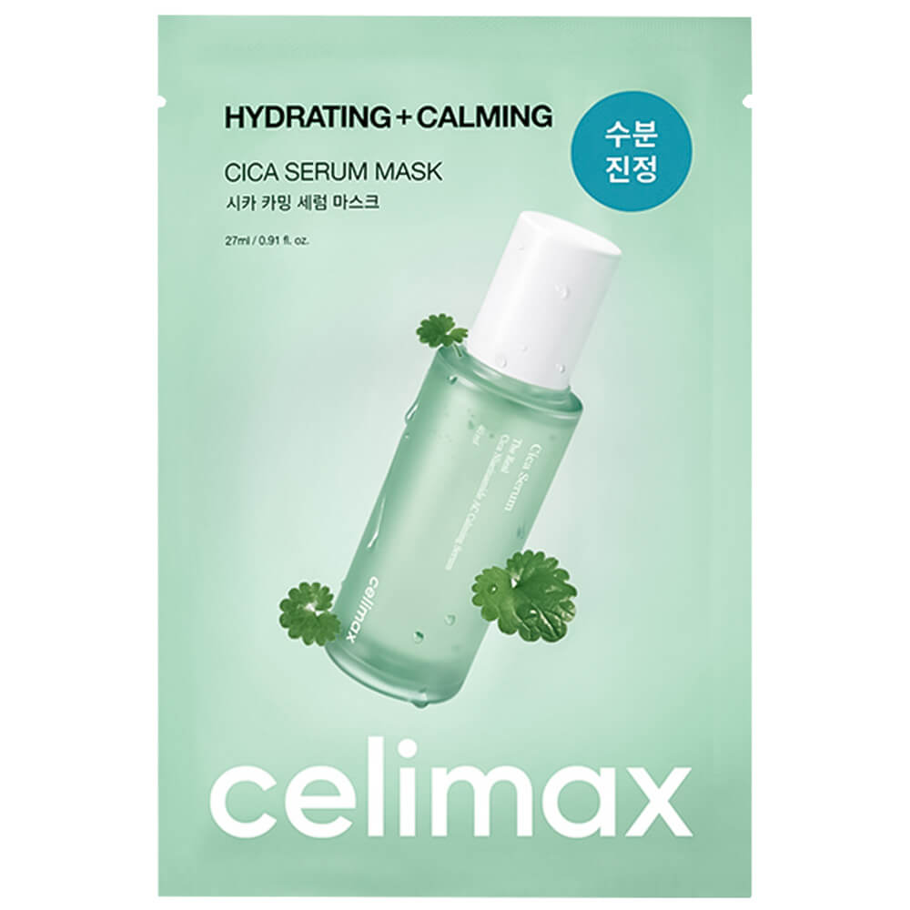 Celimax Маска тканевая ампульная с экстрактом центеллы - The real cica calming serum mask, 27мл