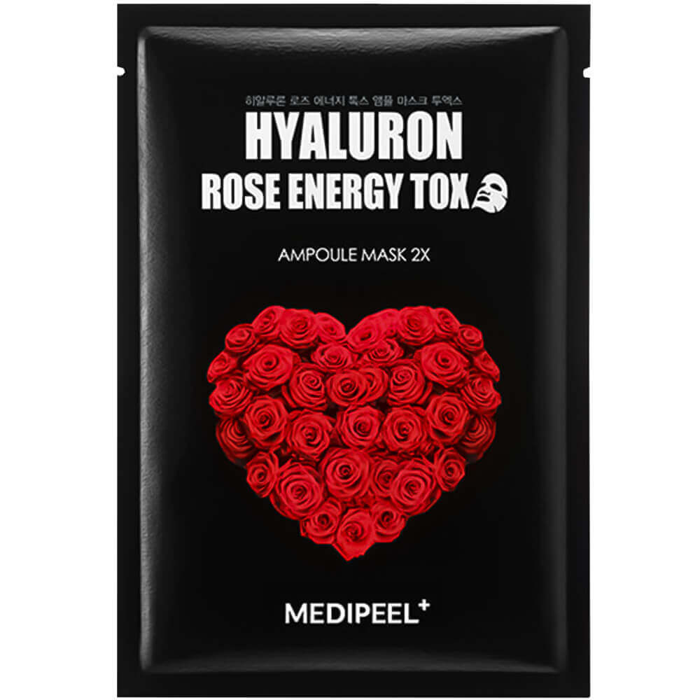 MEDI-PEEL Детокс-маска с экстрактом розы Hyaluron Rose Energy Tox Ampoule Mask