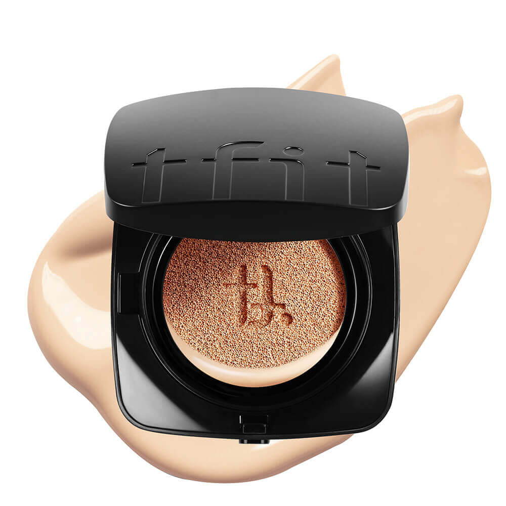 tfit Тональный кушон с сияющим финишем Layering Fit Glow Cushion EX SPF50+ PA++++ W01 Vanilla