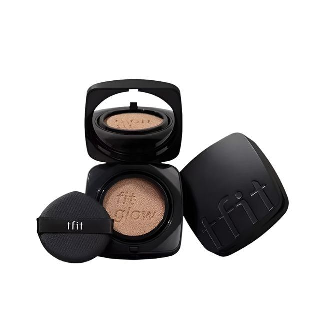 TFIT Кушон тональный с сияющим финишем Layering Fit Glow Cushion EX SPF50+ PA++++ W01 Vanilla