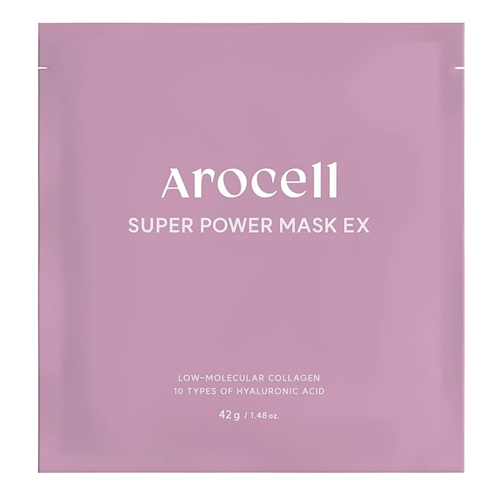 AROCELL Концентрированная ампульная маска с низкомолекулярны м коллагеном Super Power Mask EX 1 шт