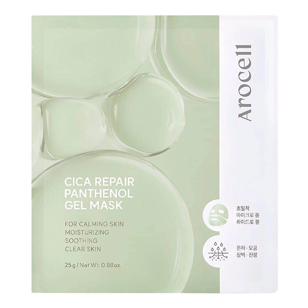 AROCELL Гидрогелевая маска с экозомами PDRN и патенолом Cica Repair Panthenol Gel Mask 1 шт