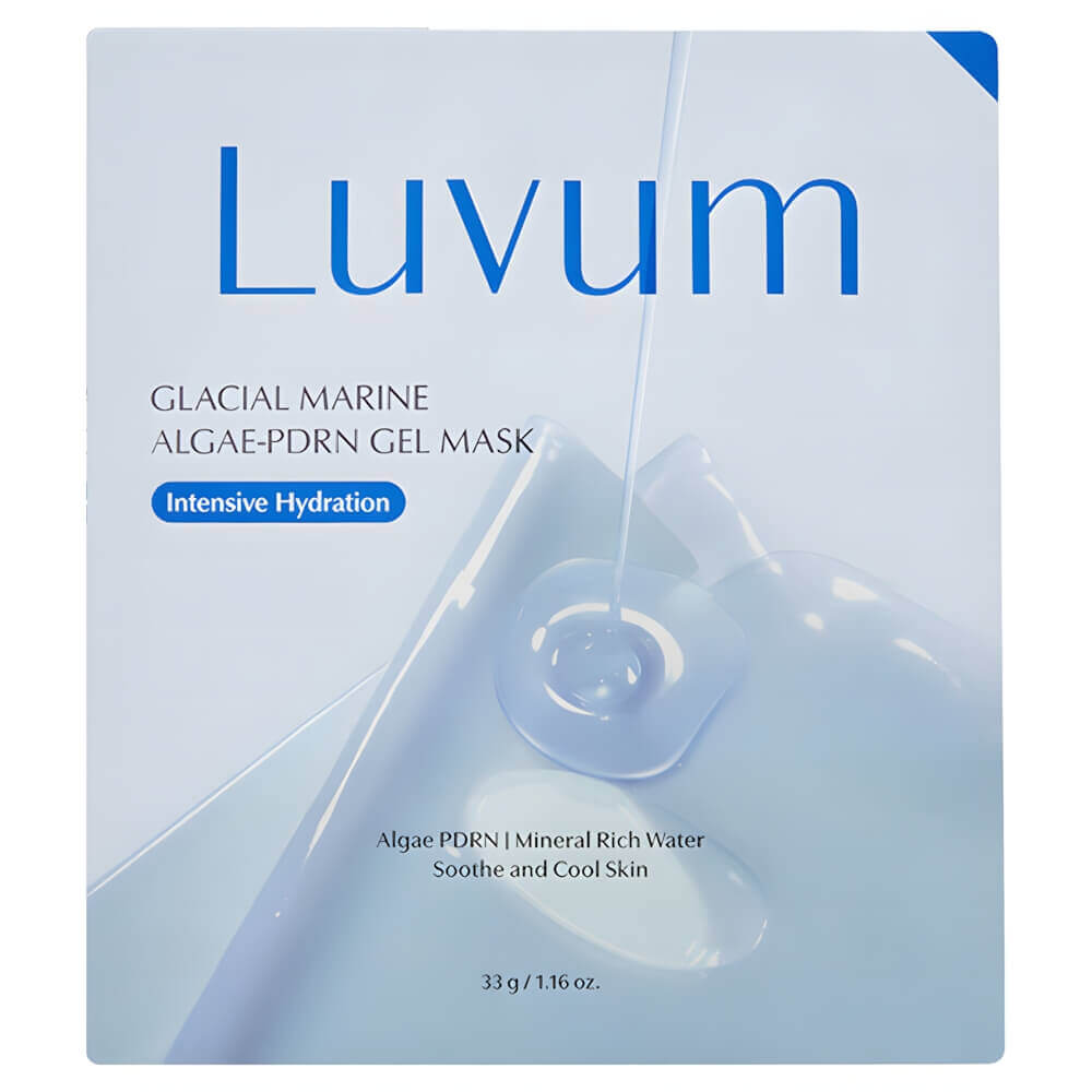 Luvum Тающая гелевая маска с ПДРН и ледниковой водой Glacial Marine Algae PDRN Gel Mask